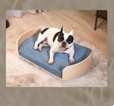 China Stützbarer hölzerner Hund Sofa Bed Soems zu verkaufen