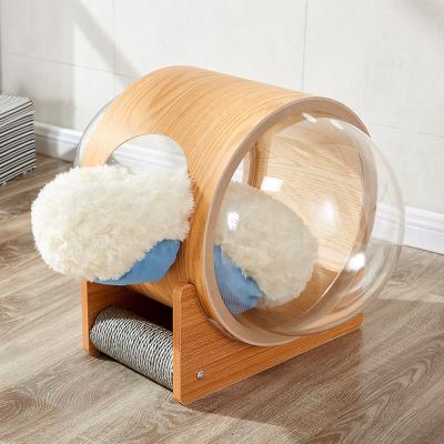 China Comfortable Luxury Wood Pet Furniture Cat House Climber Lightweight for sale