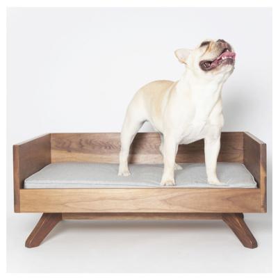 China OEM ODM Wood Pet Furniture Luxury Modern Wooden Dog Bed Personalised for sale