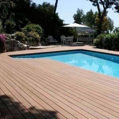 China Anti UV Bamboo Porch Flooring Deck Wpc Exterior 11mm 22mm Fireproof for sale