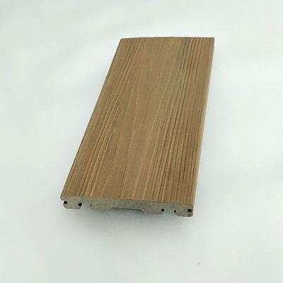 China Anti Slip WPC Decking Board Waterproof Grooved Bamboo Plastic Composite Decking for sale