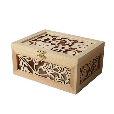 China A caixa feita sob encomenda de Logo Natural Wooden Gift Packaging gravou sustentável à venda