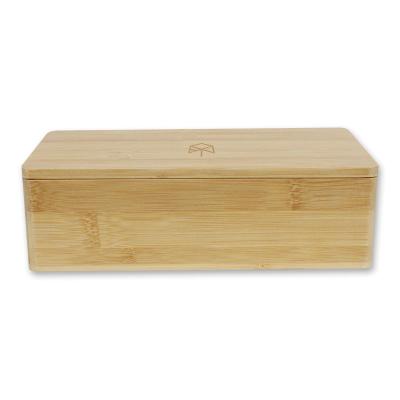 China Caixa de empacotamento de bambu Lidded da caixa de madeira do ímã feito a mão da laca à venda