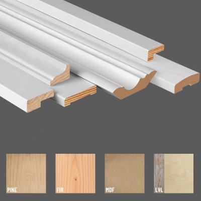 China FSC CC Mdf Pine Wood Moulding Decorative Wood Strips For Furniture for sale
