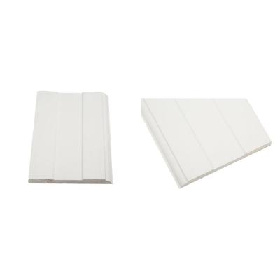 China Corner Decoration White Primed Wood Boards Wooden Skirting Board for sale