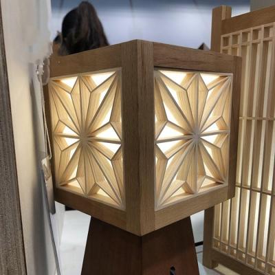 China Interior Decorative Woodworking Kumiko Solid Pine Wood Room Divider Customized for sale