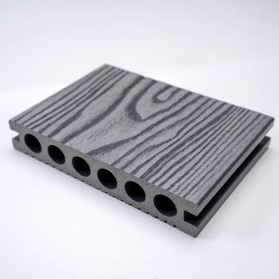 China Wpc Outdoor Flooring Decking Wood Plastic Composite Decorative Exterior Outdoor Fluted Wpc Panel Board for sale