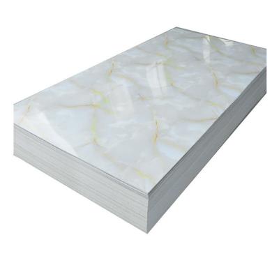 Cina Easy Installation Marble Look SPC Luxury Plastic Wearing-resistant Wall And Floor Tile Indoor New Product In China in vendita