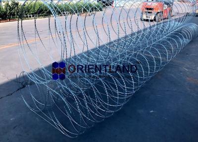 Chine Type pyramidal longueur de fil de rasoir de grillage d'obstacles triples de mur de 10m à vendre