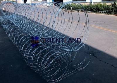 China Rapid Development Concertina Coil Fencing / Triple Strand Prison Wire Fence for sale