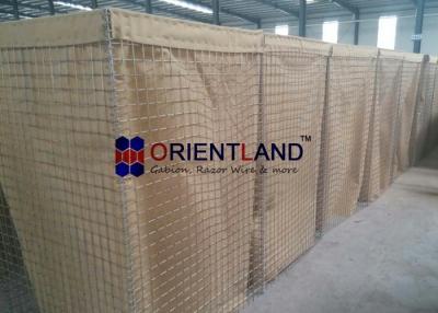 China High Strength Hesco Defensive Barrier Wall Olive Green Color Labor Saving Design for sale