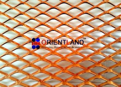 China Small Hole Raised Copper Expanded Metal Mesh Diamond Hole In Rolls for sale