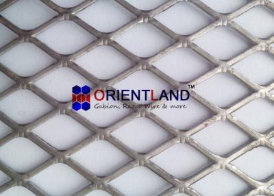 China Flattened Expanded Steel Mesh , Expanded Metal Diamond Mesh Rolls And Panels for sale