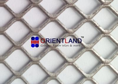 China Light Duty Raised And Flat Expanded Metal Mesh , Construction Metal Mesh Rolls for sale