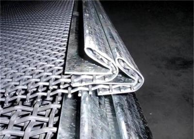 China Hook Strip Type Manganese Woven Steel Mesh High Abrasion Resistan for sale