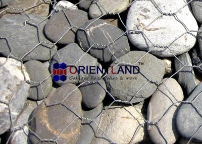China Hexagonal Gabion Rock Wall Cages / Retaining Wall Gabion Baskets ISO Approval for sale