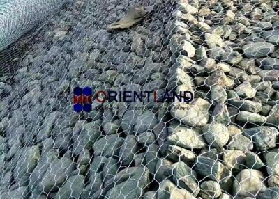 China Woven Mesh Gabions  Gabion  For River And Canal Training Works for sale