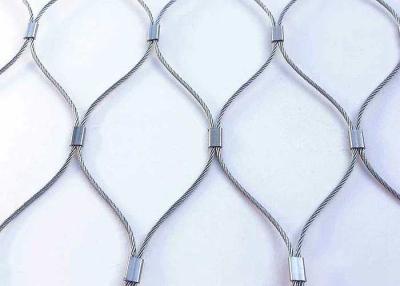 China AISI 316 Grade 7×19 Stainless Steel Wire Rope Mesh Zoo Aviary Decorative Mesh for sale