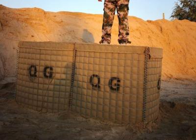 China Mit Sand gefüllte wieder gutzumachende 50x50mm Militär-Hesco-Sperren zu verkaufen