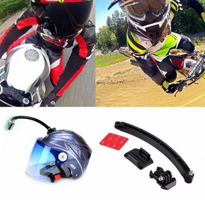 China GoPro Cycling Helmet Mount Accessories Set Selfie Arm Surface Base 3M VHB Sticker For GoPro 3 4S 5 Xiaomi Yi 4K SJCAM for sale