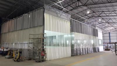 中国 ポリ塩化ビニールのカーテンの準備の場所は鋼板白い色の絵画軍プロダクトに電流を通した 販売のため