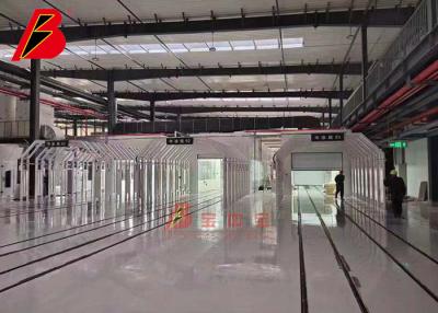 China Multi cadeia de fabricação linha da pintura da placa de metal da estação da cabine de pulverizador do reparo do carro à venda