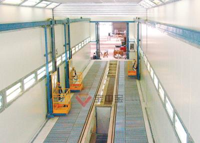 China Plataforma de funcionamiento de la elevación del hombre para las soluciones de la pintura del subterráneo de la cabina de espray del tren en venta