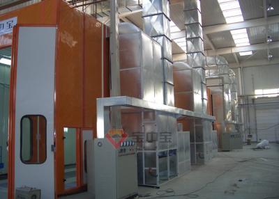 China Diesel Heating Bus Full Downdraft Spray Booth Middle Door Paint Room for sale
