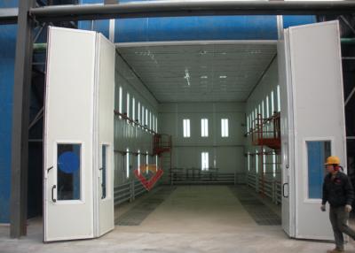 China 1000Lux Bus Spray Booth With Side Light Fan On Top Truck Paint Booth for sale