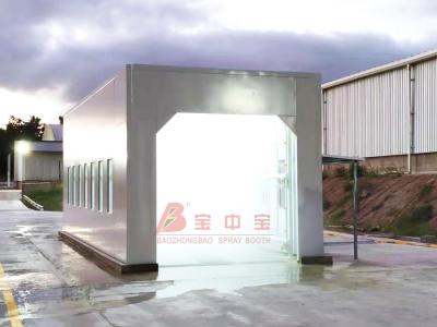 China Línea de la prueba de la tirantez del agua con la iluminación de la cabina de la inspección que llueve en venta
