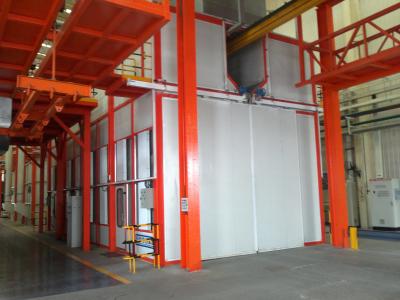 China Heavy Machinery Paint Booth For Yuanda Group Equipments Spray Booth Top Open for sale