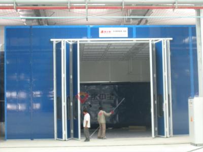 China Fold Style Door Industrial Paint Booth Aircraft Spray Booth for sale