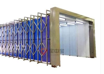 China Mobile Telescopic Folding Track Spray Booth For Mechanical Industry Equipment for sale