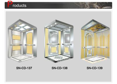 China Classic Elevator Cabin Decoration Stainless Steel Frame With Hairline Side Panel for sale