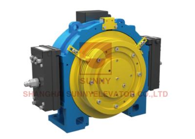 China 450 - 630kg High Safety Gearless Traction Machine With Safety Brake Device for sale