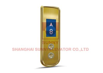 Chine Cannette de fil Lop d'ascenseur de matrice de points de couleur d'or avec le panneau de commande d'ascenseur à vendre