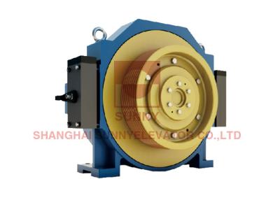 China Permanent Magnet Synchronous Gearless Elevator Traction Machine 1600kg Car Parts for sale