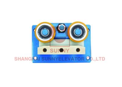 China Blue Imported Roller Villa Elevator Guide Rail Shoes With Rated Speed V ≤ 1.0m/S for sale