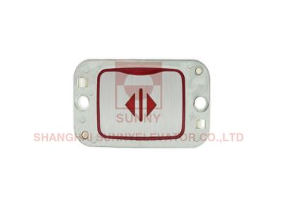 China Square Slim Elevator Push Button ABS Base With Metal Circle Outer Frame for sale