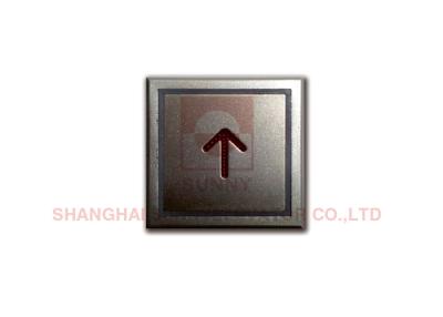 China Custom Elevator Push Button 40*40 Mm Size Illuminant Halo And Characters for sale