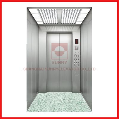 China Hairline Stainless Steel High Speed Passenger Elevator Speed 2.5m / S for sale