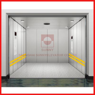 China speed 0.5m/S Painted Steel Industrial Freight Elevator With Low Noise External Elevator Lifts for sale