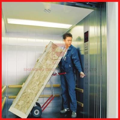 China Capacity 630kg 0.5m/S High Speed Elevator for Painted Steel Freight / Cargo Elevator for sale