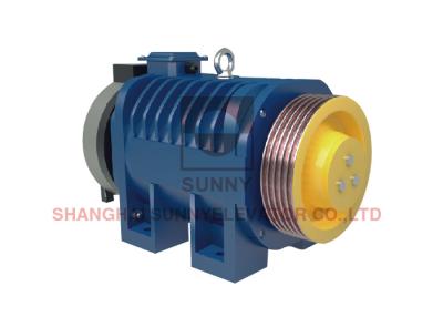 China Load 630kg Pulley 320mm Elevator Gearless Traction Machine  For Passenger Elevator Parts for sale