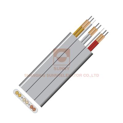 China High Precision Elevator Electrical Parts Shielding Flat Elevator Control Cable for sale