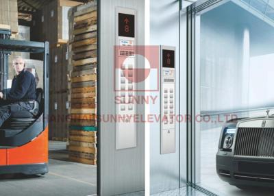 China Stainless Steel Car 1600mm Pit Depth High Speed Car Elevator Lift for sale