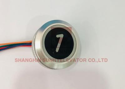 China Elevator DC24V Lighted Waterproof Piezo Lift Push Button Switch Elevator Parts for sale