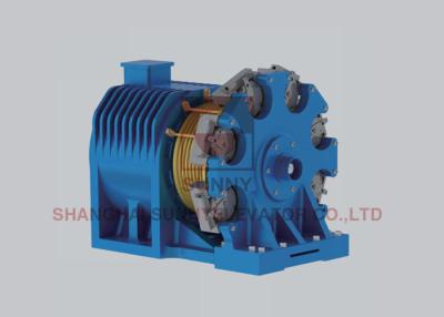 China Load 3500kg Elevator Lift Gearless Traction Machine 1.5m/S AC220V for sale