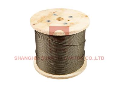 China Passenger Elevator Lift Wire Rope 5m/S Galvanized Steel Wire Rope for sale
