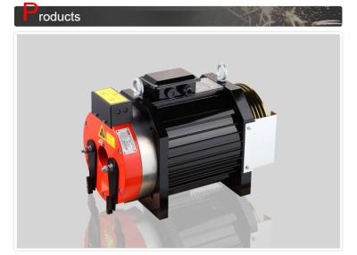 China Sheave 240mm Energy Saving Elevator Gearless Traction Machine / Lift Spare Parts for sale